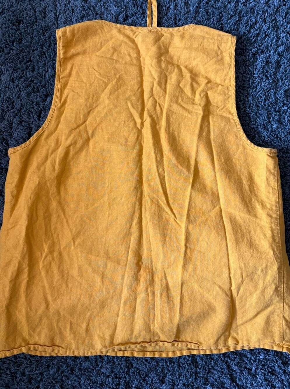 J.Crew Yellow Sleeveless Embroidered Floral Blouse - Picture 2 of 6